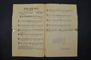 Joe Burke ; Benny Davis ; Fernand Rouvray ; Léo Lelièvre ; Henri Varna ; Lynel ; Francis Day chanson petit format Île-de-France, France 1925 1966.135.18 Photo Mucem