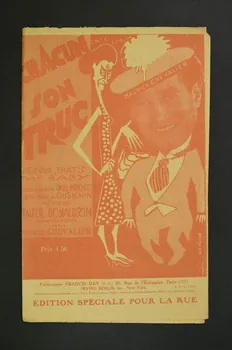 Paul Briquet ; Walter Donaldson ; Francis Day chanson petit format Île-de-France, France 1925 1966.135.23  Photo Mucem