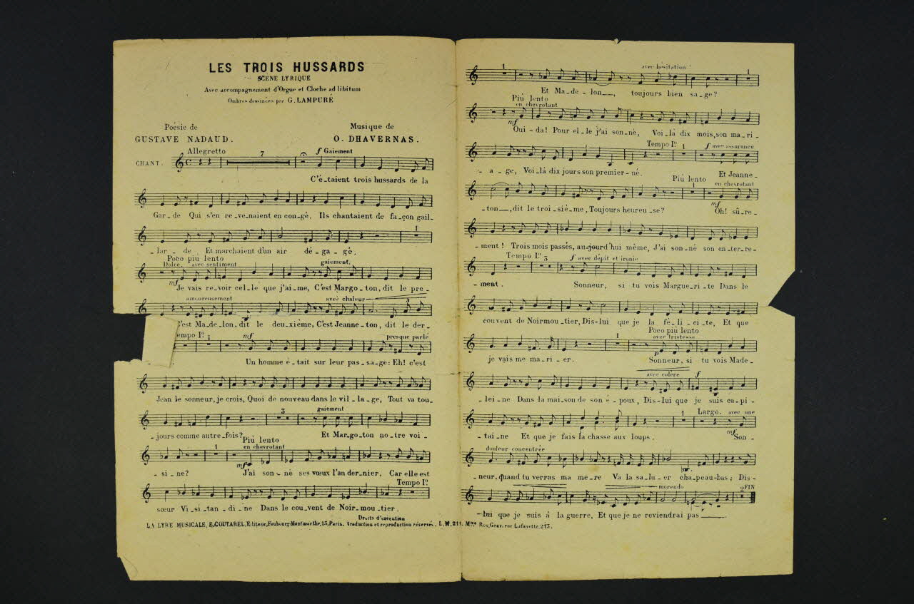 chanson petit format 1966.135.8 Photo Mucem