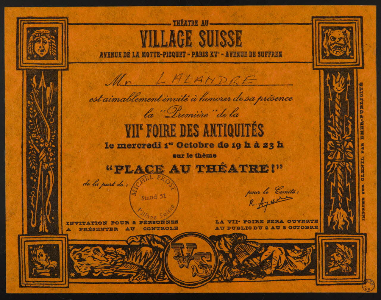 estampe VIIE FOIRE DES ANTIQUITES 1973.105.4 Photo Mucem