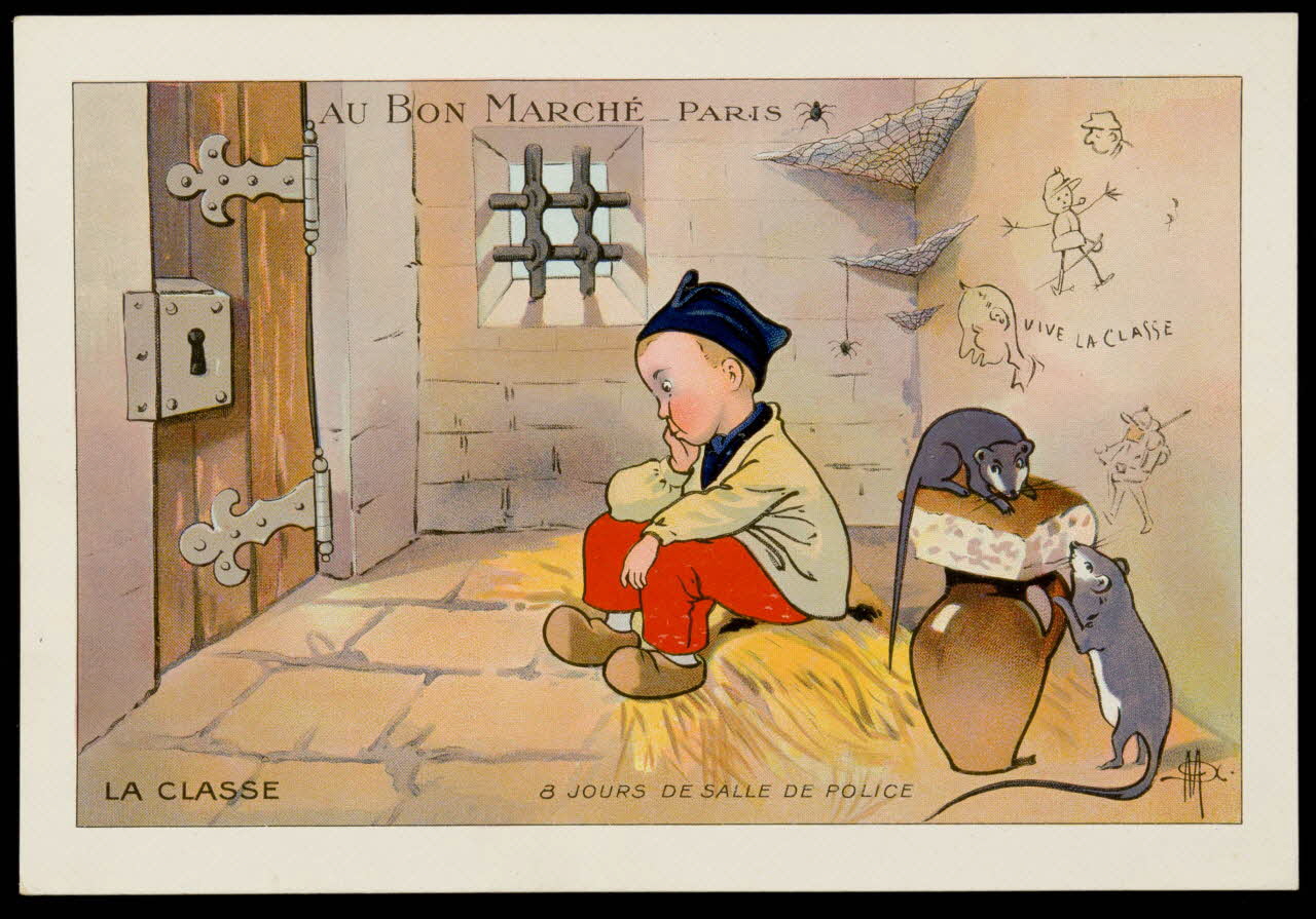 estampe LA CLASSE 8 JOURS DE SALLE DE POLICE 1973.107.160 Photo Mucem