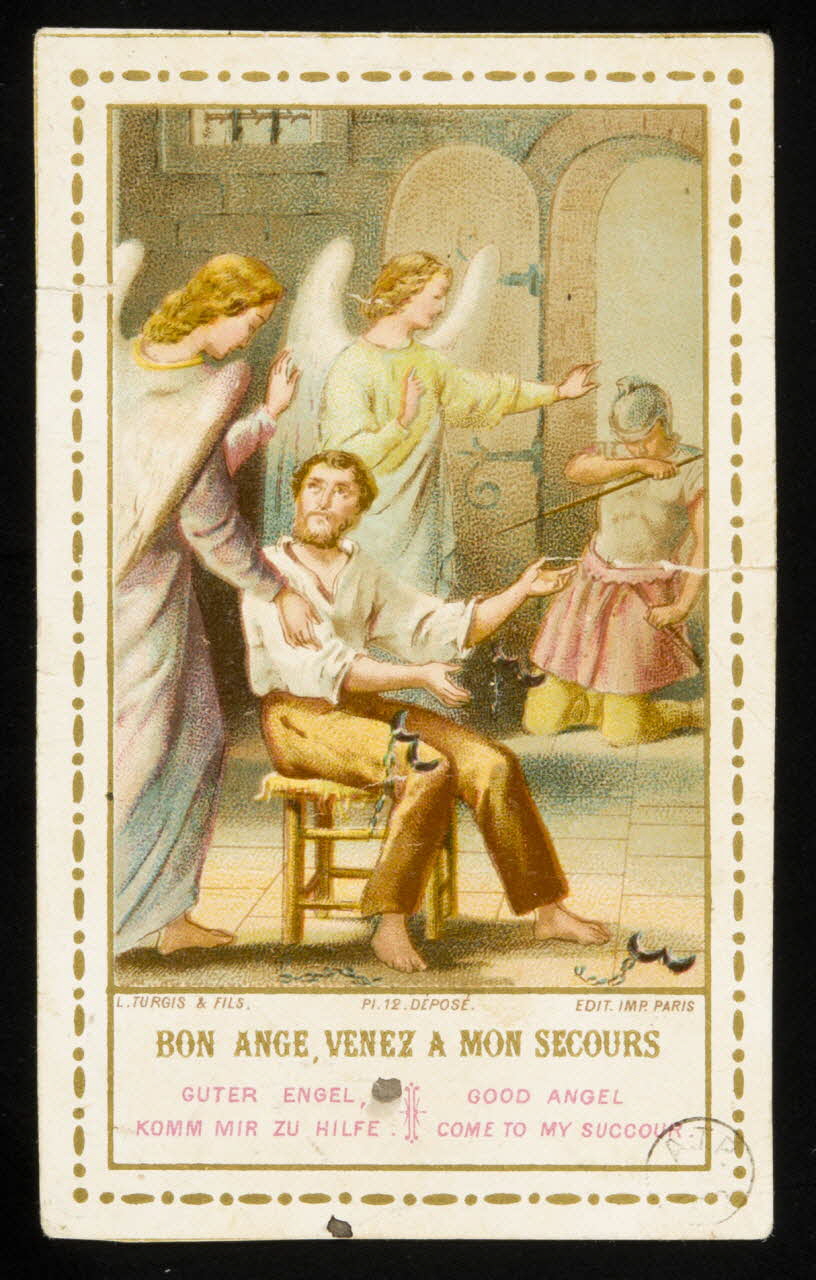 estampe BON ANGE, VENEZ A MON SECOURS 1973.109.13 Photo Mucem