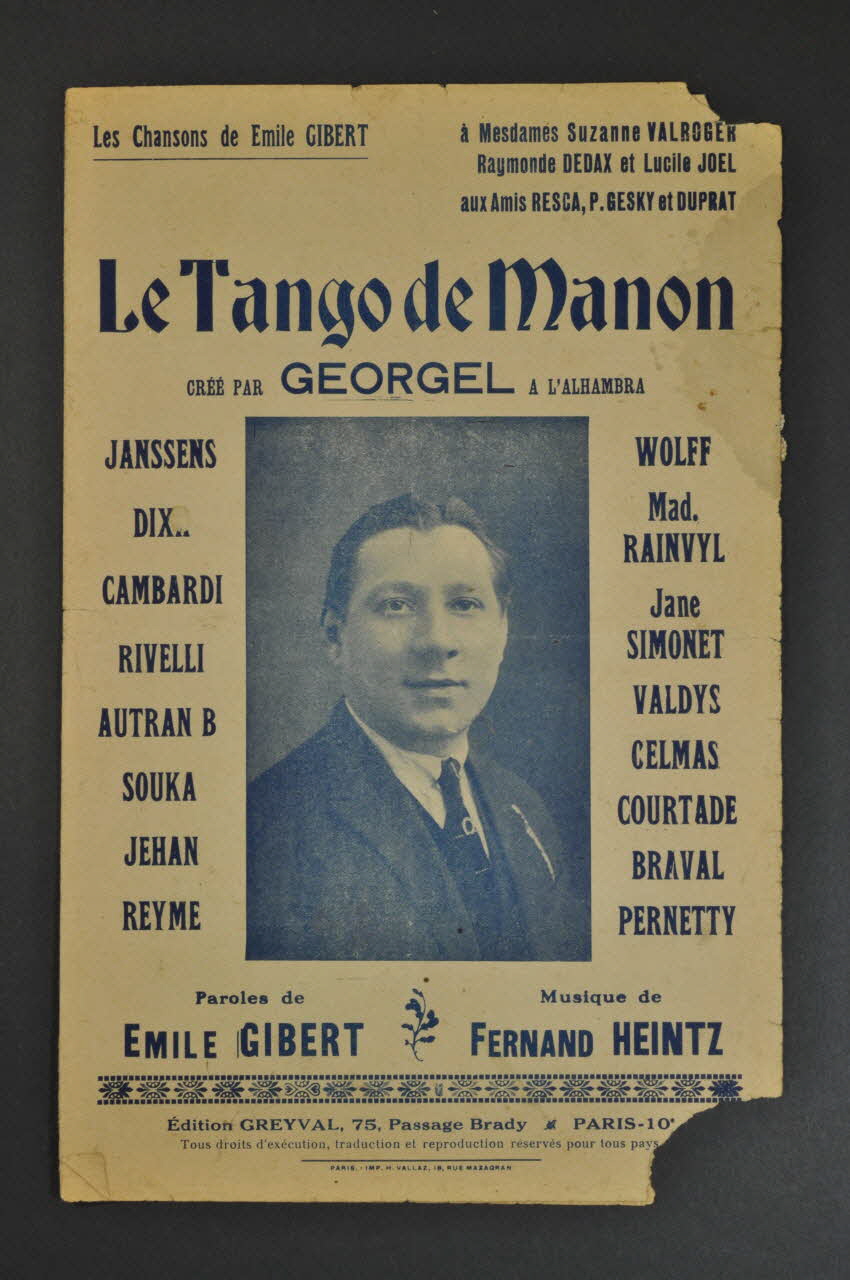 chanson petit format 1965.145.4 Photo Mucem