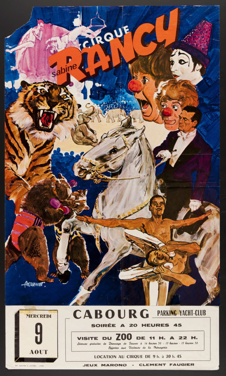 estampe CIRQUE  Sabine RANCY 1973.109.5.1/2 Photo Mucem