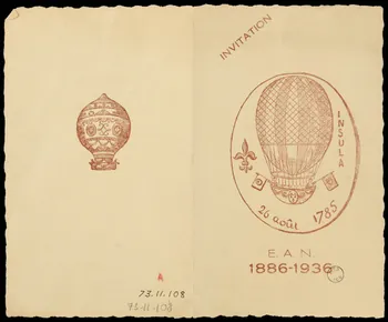 estampe INVITATION  E.A.N  1886-1936 1973.11.108 Photo Mucem