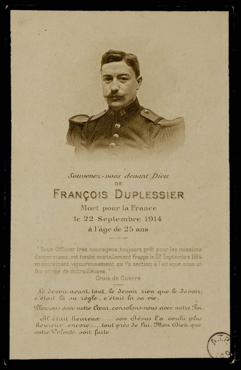 estampe Souvenez-vous devant Dieu  DE  FRANCOIS DUPLESSIER 1973.11.79.2 Photo Mucem