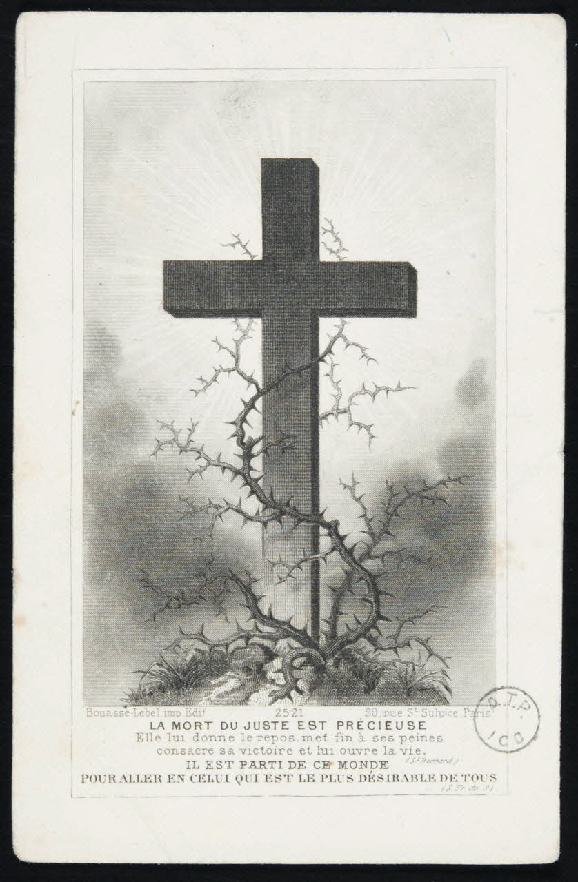 estampe LA MORT DU JUSTE EST PRECIEUSE 1973.11.89 Photo Mucem