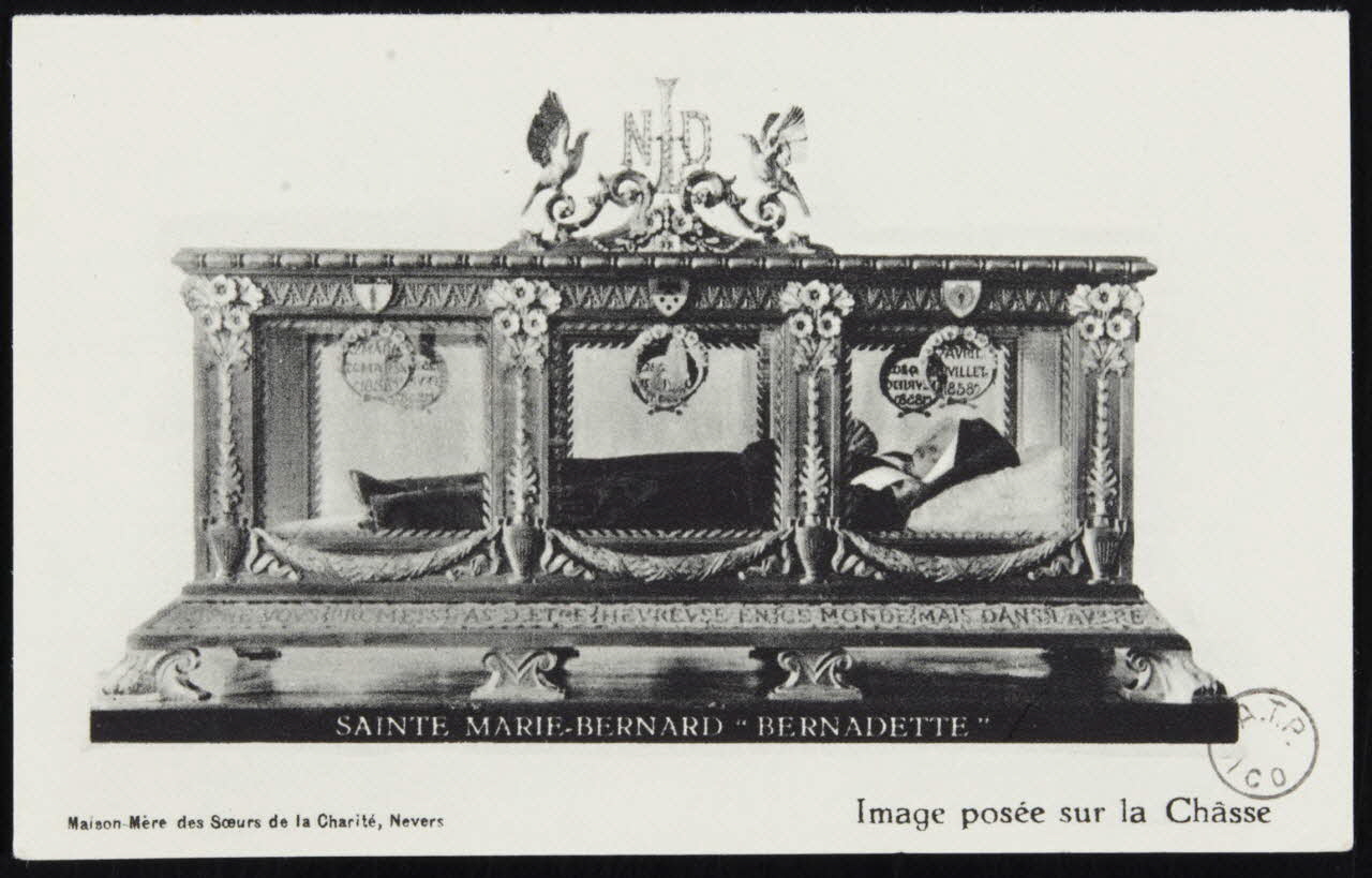 Hélio Auberd image pieuse SAINTE MARIE-BERNARD "BERNADETTE" Paris 1929 1973.11.93 Photo Mucem