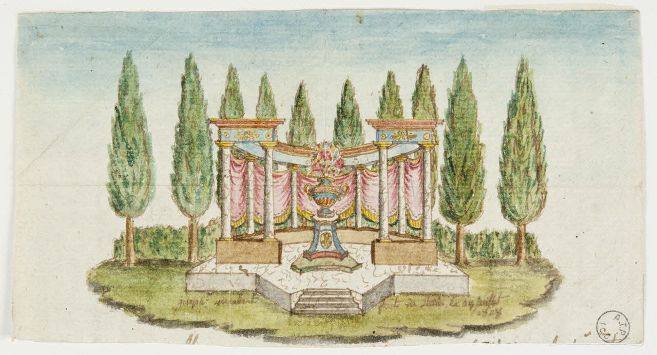 dessin Belvédère en Suède 1973.22.2 Photo Mucem