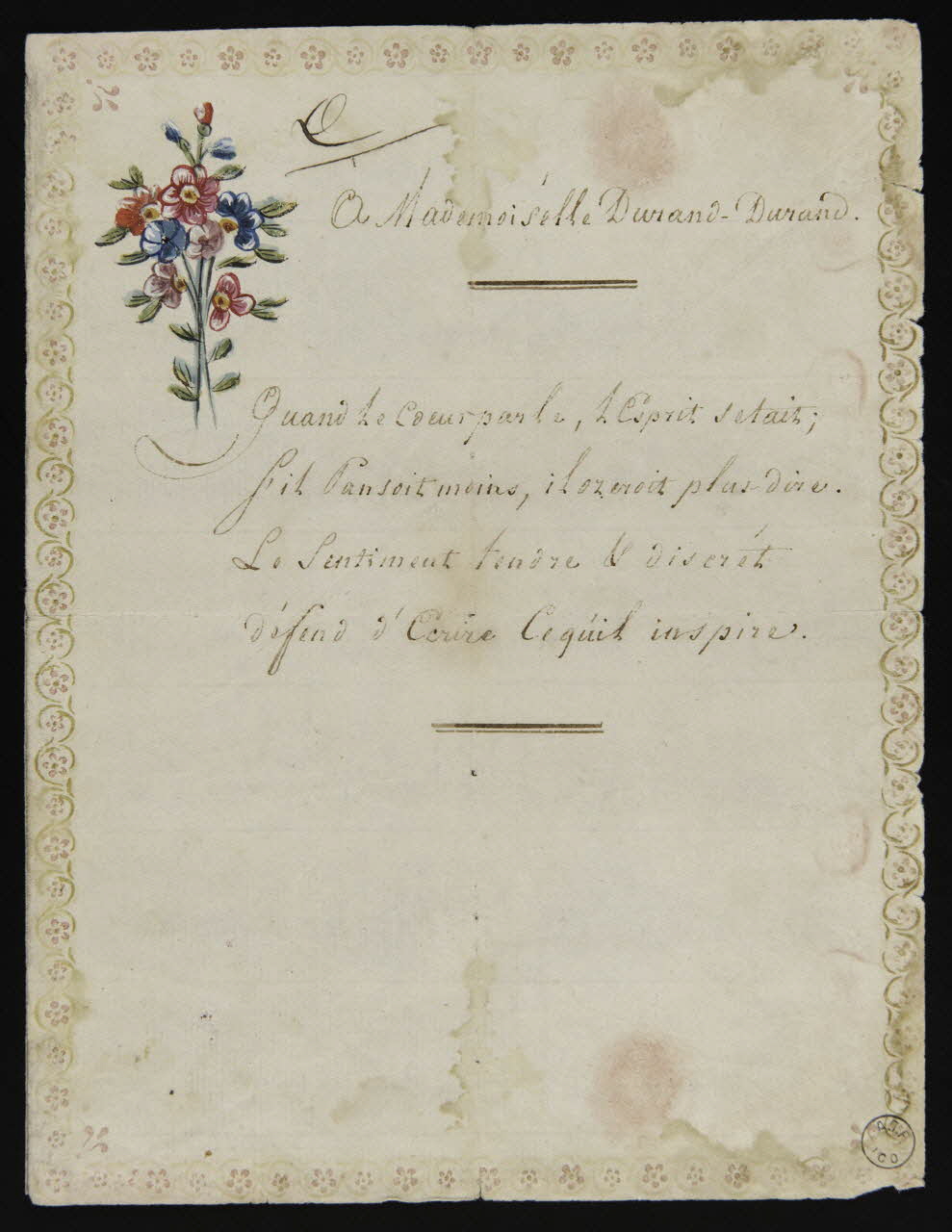 dessin Lettre 1973.22.20 Photo Mucem