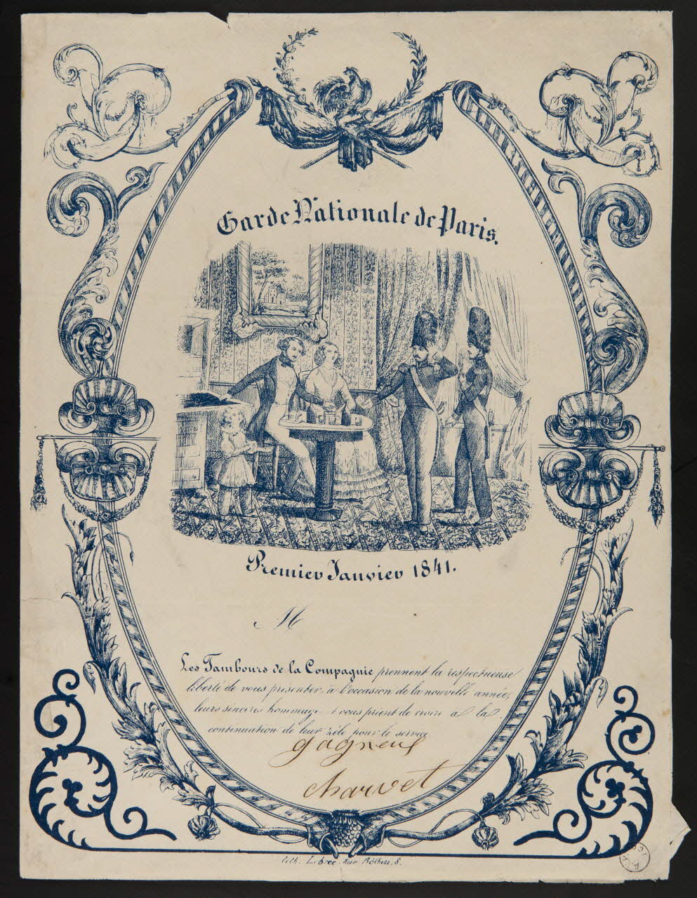 estampe Garde Nationale de Paris 1973.22.23 Photo Mucem