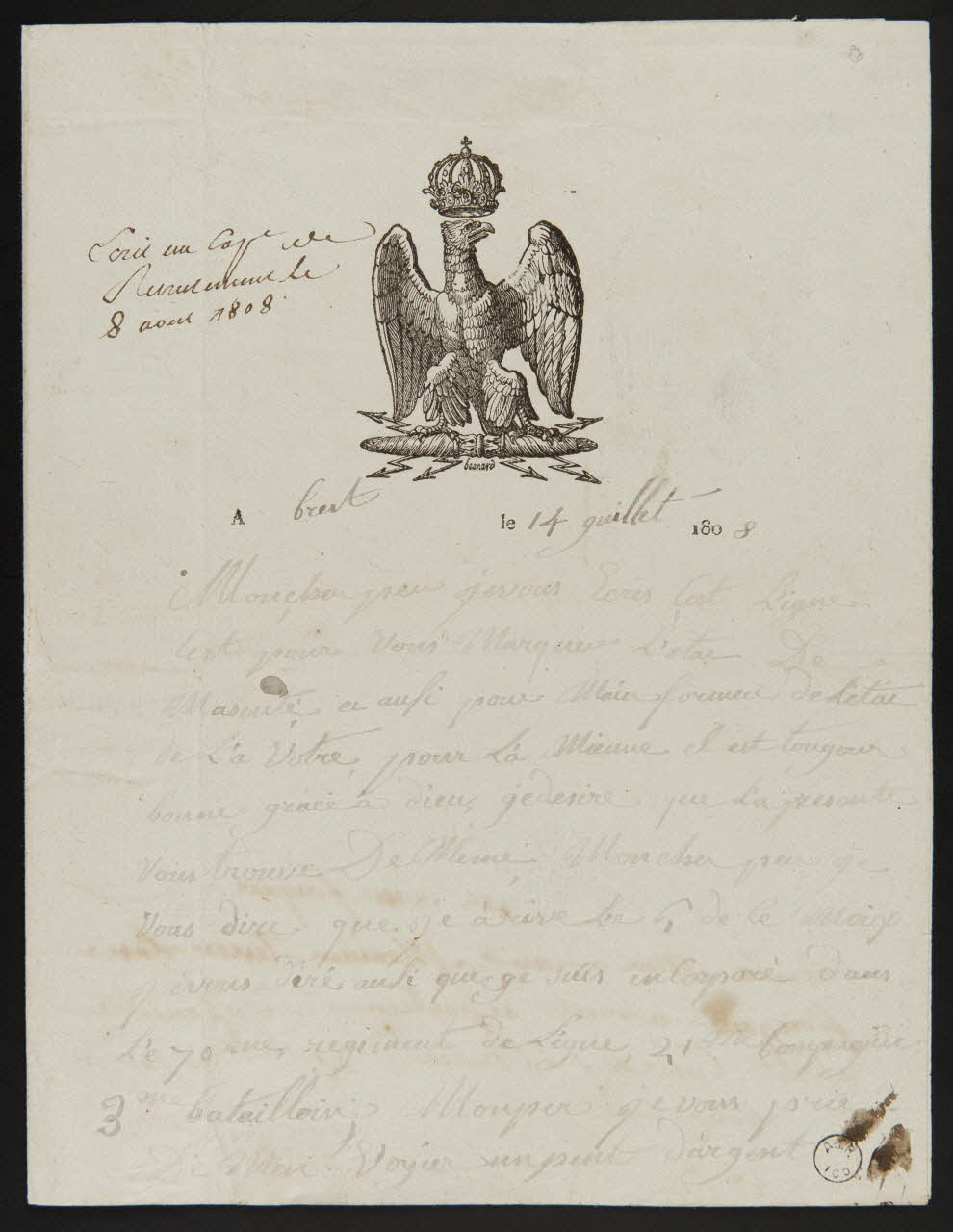 estampe Symboles de l'Empire 1808 1973.22.29 Photo Mucem