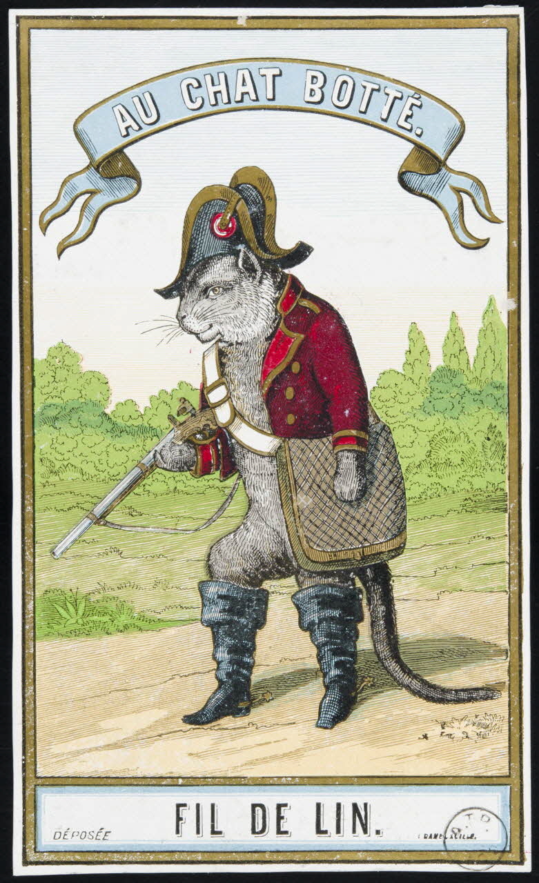 estampe AU CHAT BOTTE  FIL DE LIN. 1973.22.37 Photo Mucem