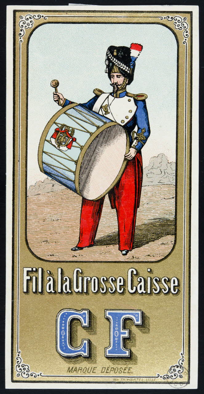 estampe Fil à la Grosse Caisse  CF  MARQUE DEPOSEE 1973.22.51 Photo Mucem