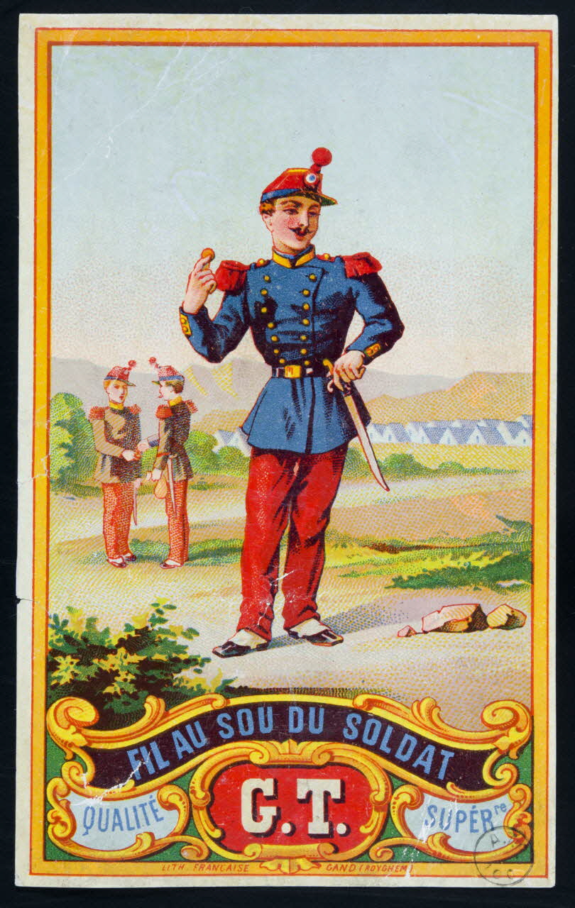 estampe FIL AU SOU DU SOLDAT  QUALITE SUPERre 1973.22.53 Photo Mucem