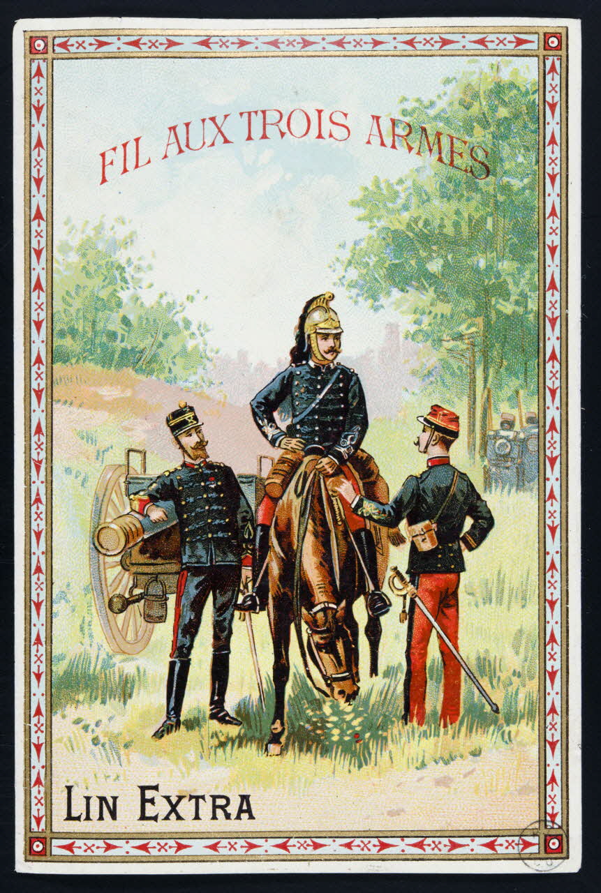 estampe FIL AUX TROIS ARMES  LIN EXTRA 1973.22.54 Photo Mucem