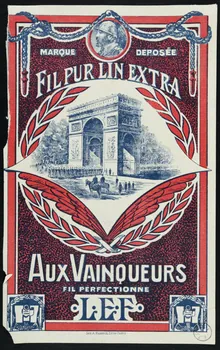 estampe FIL PUR LIN EXTRA  AUX VAINQUEURS  FIL PERFECTIONNE 1973.22.62  Photo Mucem