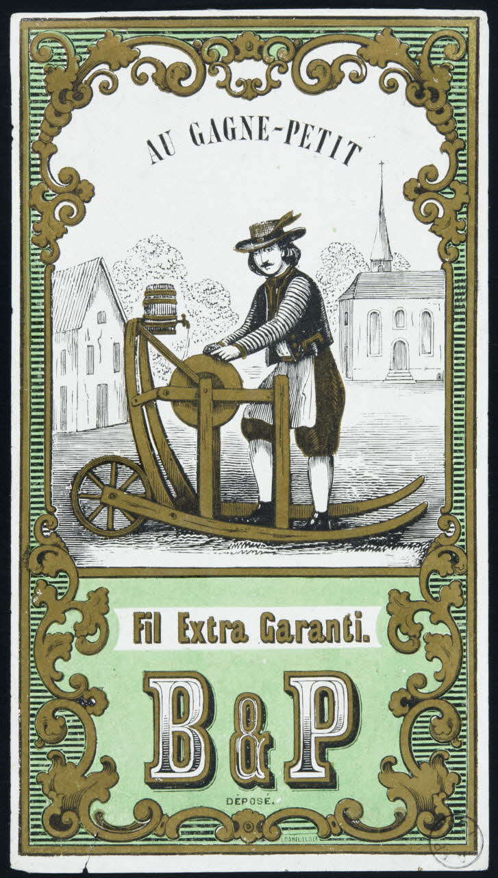 estampe AU GAGNE-PETIT  Fil Extra Garanti. 1973.22.71 Photo Mucem