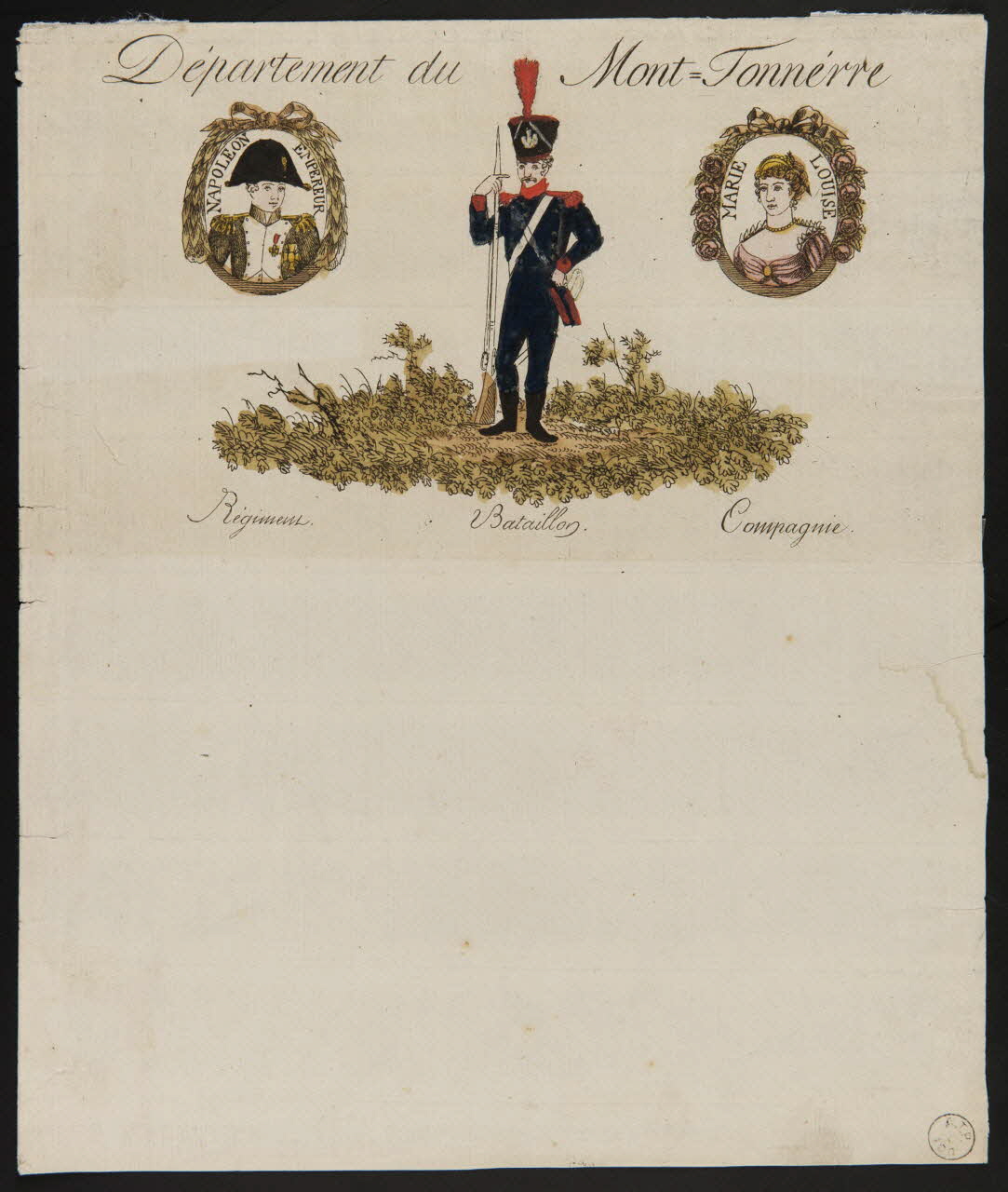 estampe Département du  Mont=Tonnère 1973.22.8 Photo Mucem