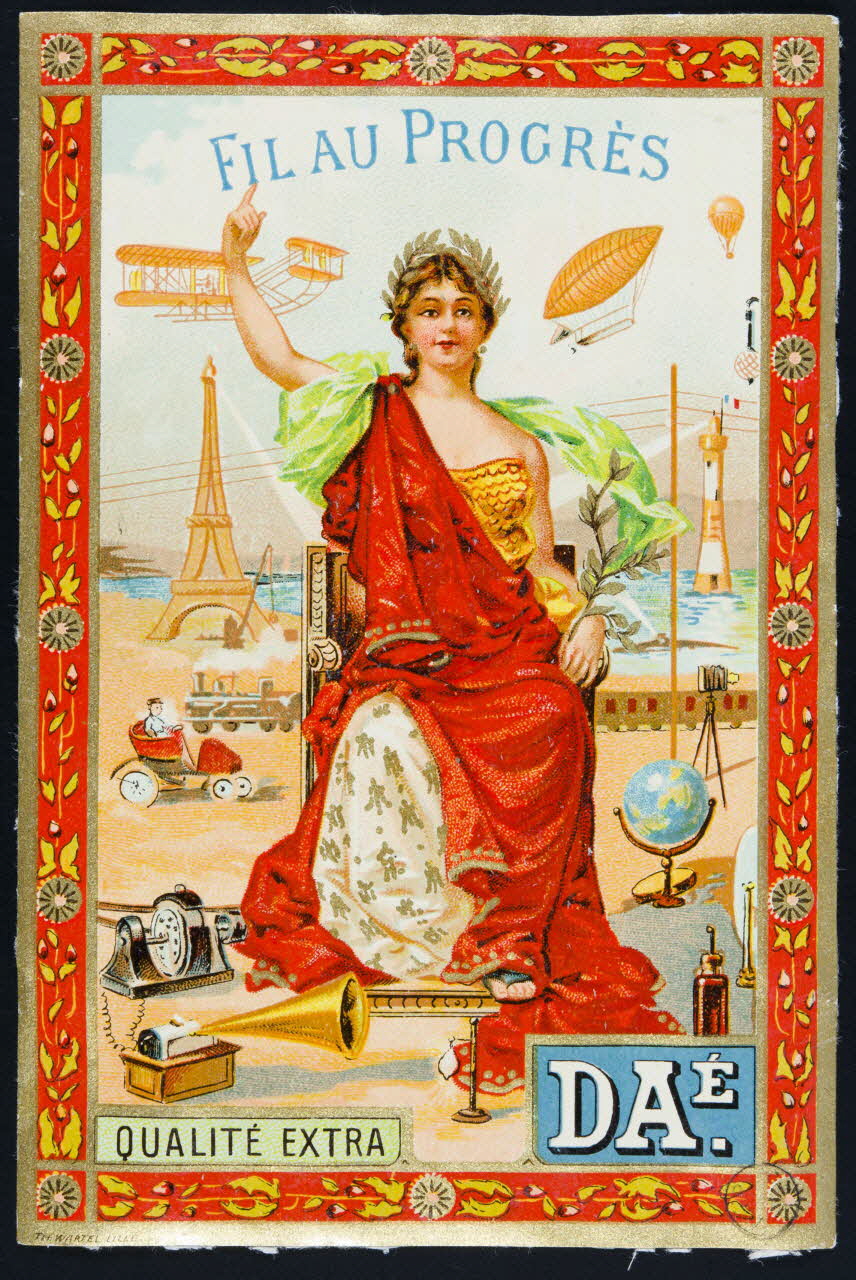 estampe FIL AU PROGRES  QUALITE EXTRA 1973.22.82 Photo Mucem