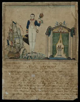 dessin Lettre d'Antoine Robert Ansous à ses parents de l'année 1806 Bretagne, France 1806 1973.22.9 Photo Mucem