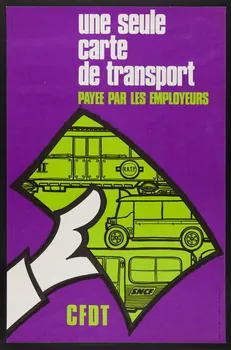 estampe une seule  carte  de transport 1973.23.1 Photo Mucem
