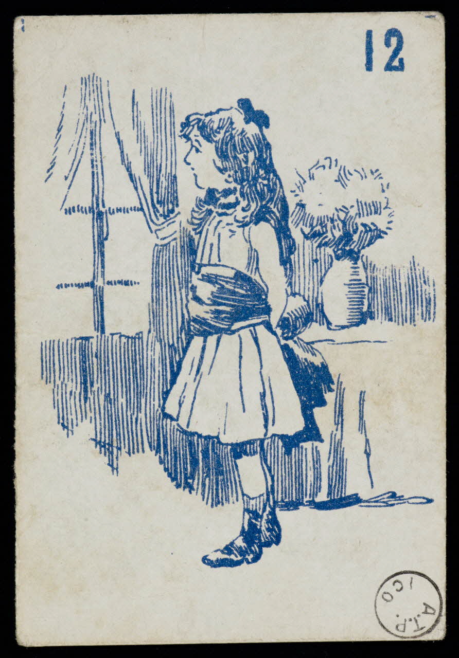 estampe Jeune fille regardant par la fenêtre 1973.24.14 Photo Mucem