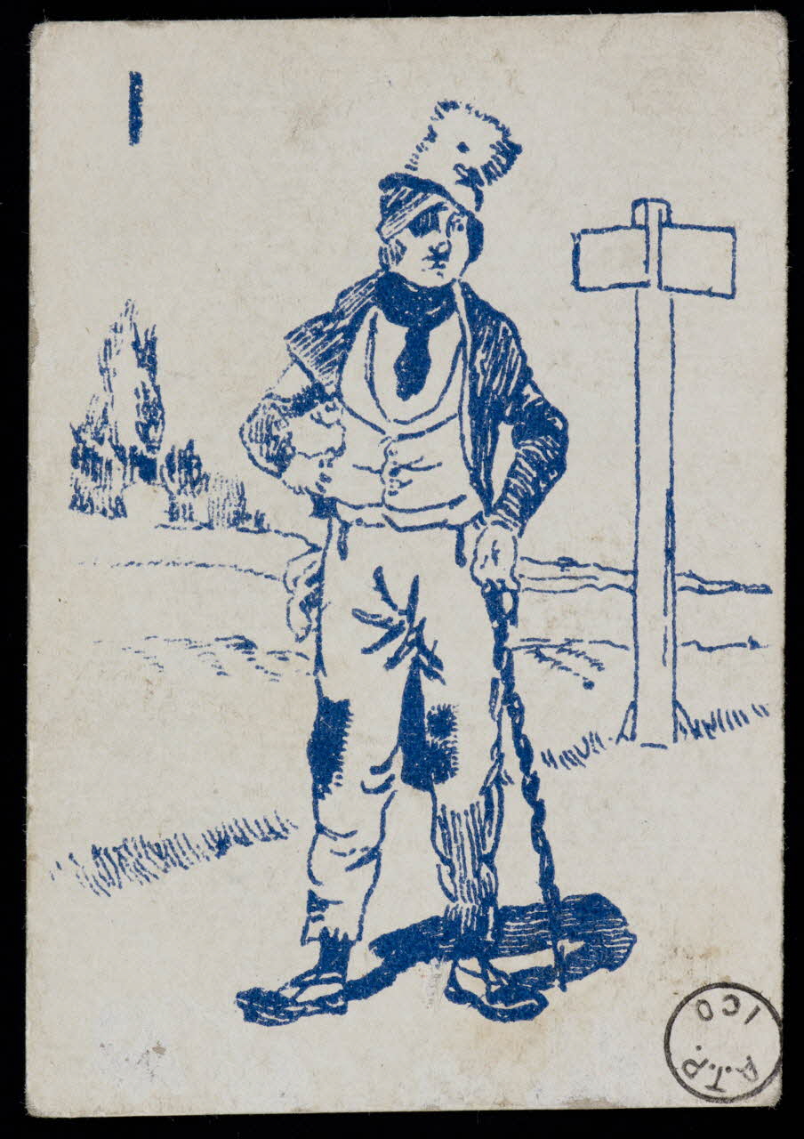 estampe Marcheur 1973.24.2 Photo Mucem