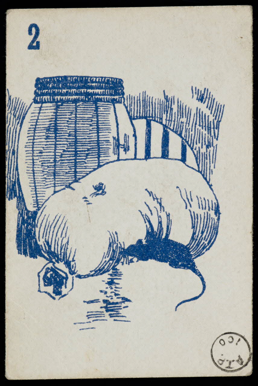 estampe Rat grignotant le contenu d'un sac 1973.24.3 Photo Mucem