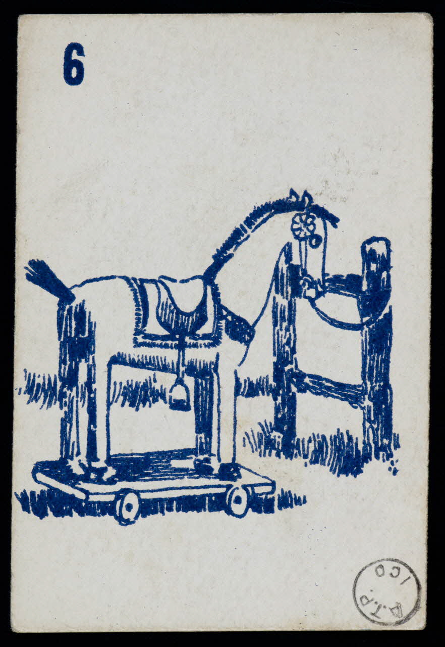 estampe Cheval de bois 1973.24.7 Photo Mucem
