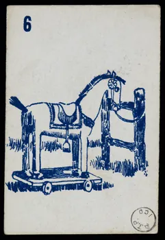 estampe Cheval de bois 1973.24.7  Photo Mucem