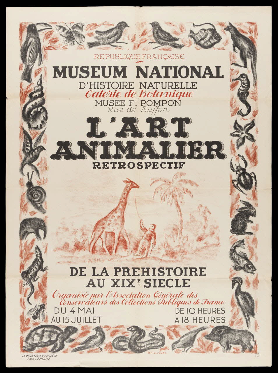 estampe L'ART  ANIMALIER  RETROSPECTIF 1973.30.17 Photo Mucem