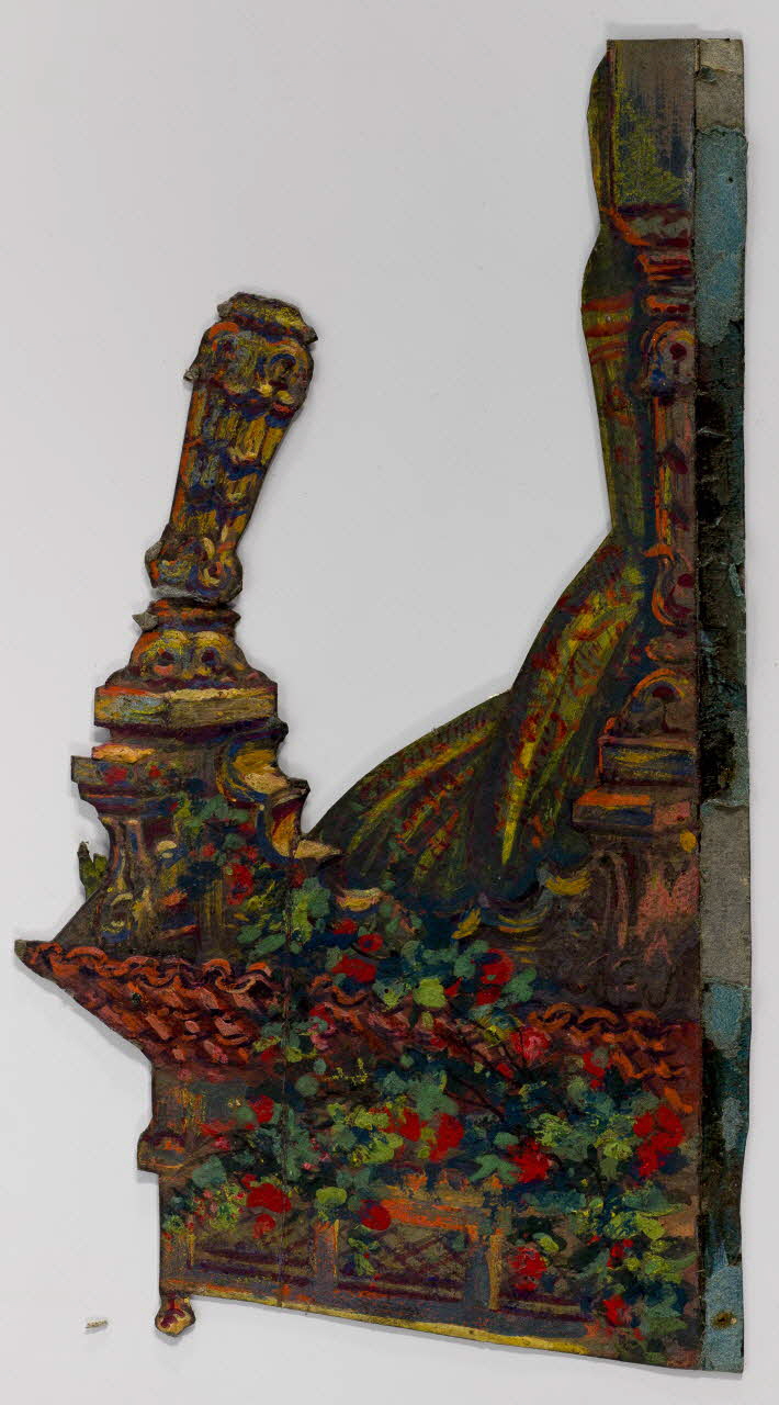 Décor de théâtre : construction de style extrême oriental 1973.31.10 Photo Mucem