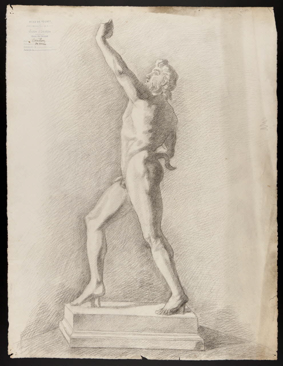 Coulon Henri dessin Etude d'après la bosse 1893-1903 1973.31.32 Photo Mucem