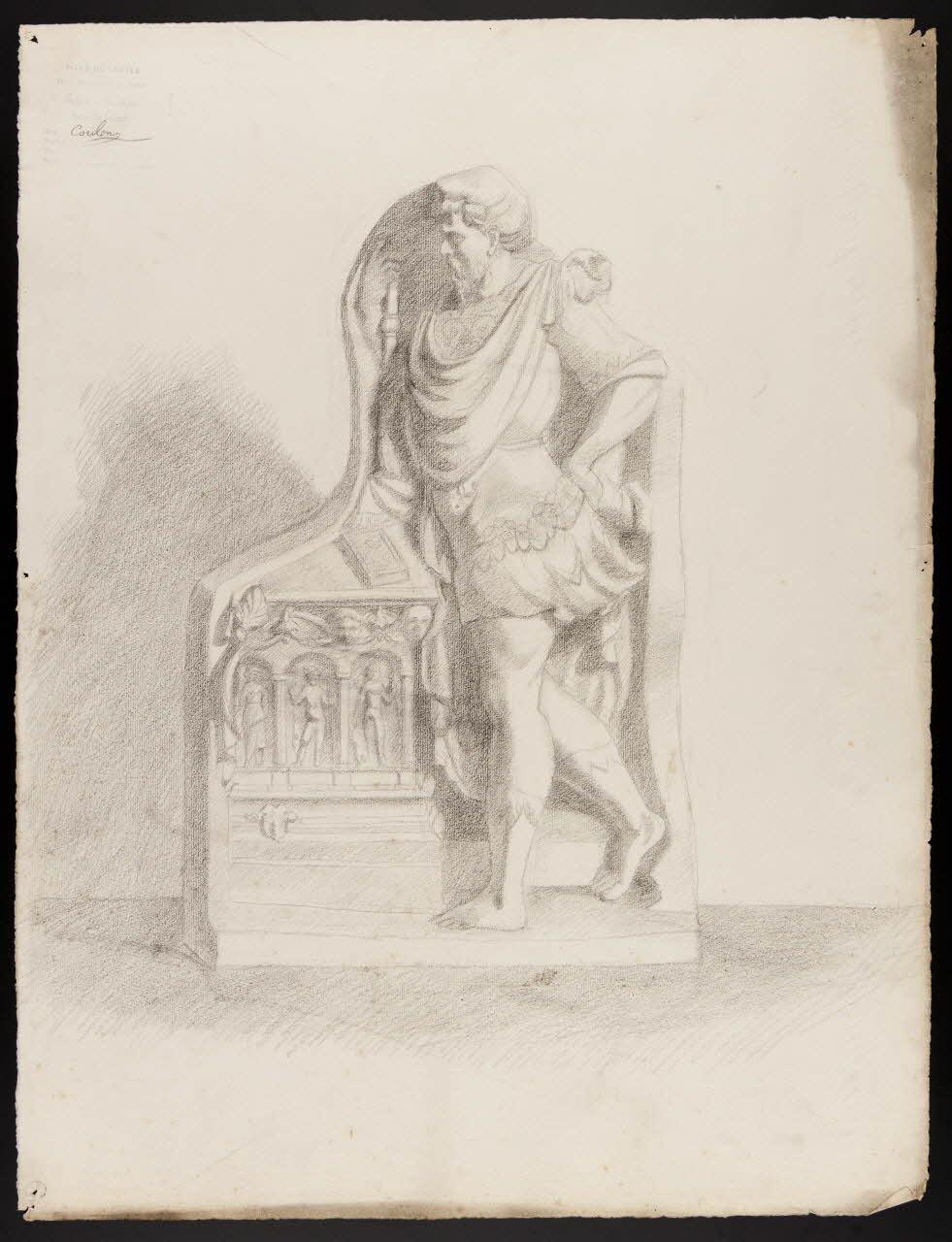 Coulon Henri dessin Etude d'après la bosse 1893-1903 1973.31.35  Photo Mucem
