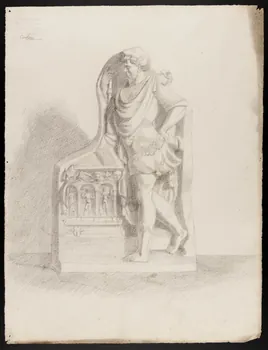 Coulon Henri dessin Etude d'après la bosse 1893-1903 1973.31.35  Photo Mucem