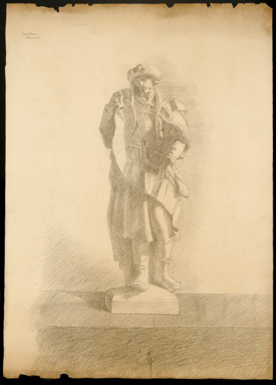 Coulon Henri dessin Etude d'après la bosse 1893-1903 1973.31.36 Photo Mucem