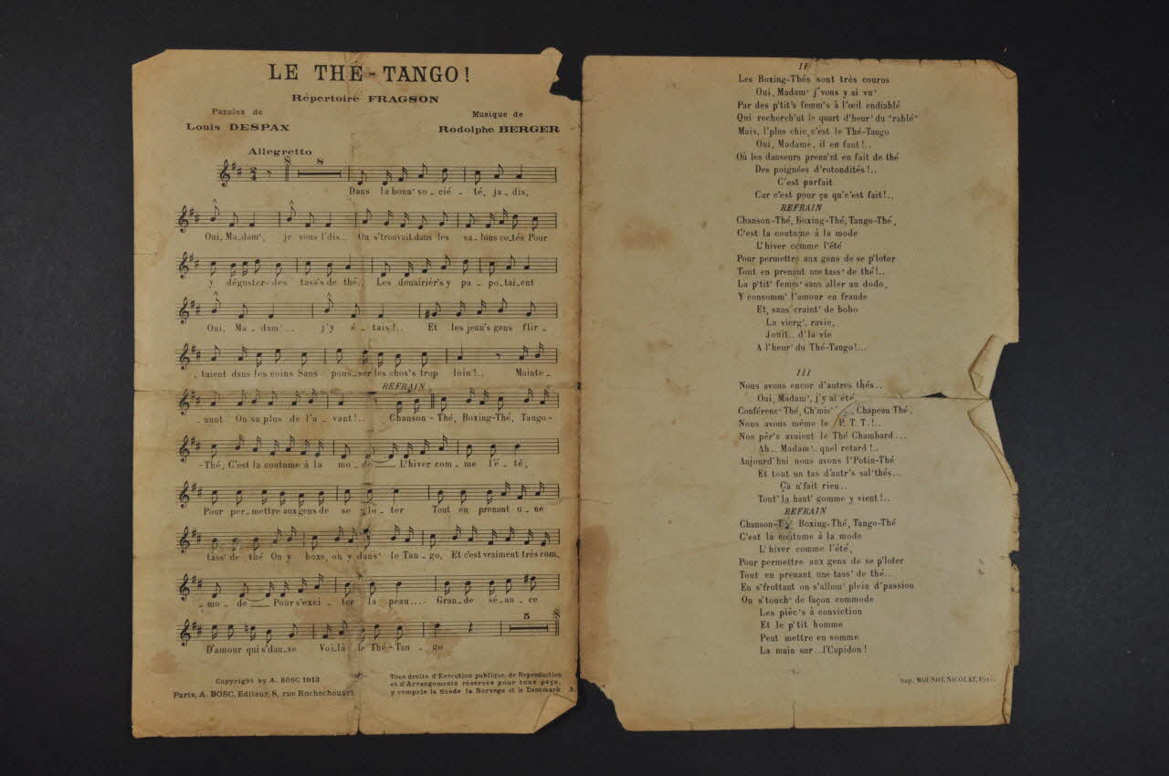 chanson petit format 1965.145.9 Photo Mucem