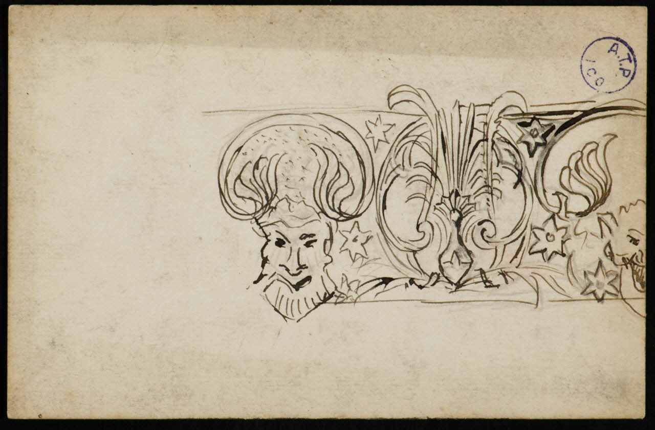 dessin Esquisse de motifs architecturaux 1973.31.80.41 Photo Mucem