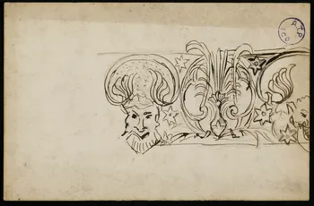 dessin Esquisse de motifs architecturaux 1973.31.80.41 Photo Mucem