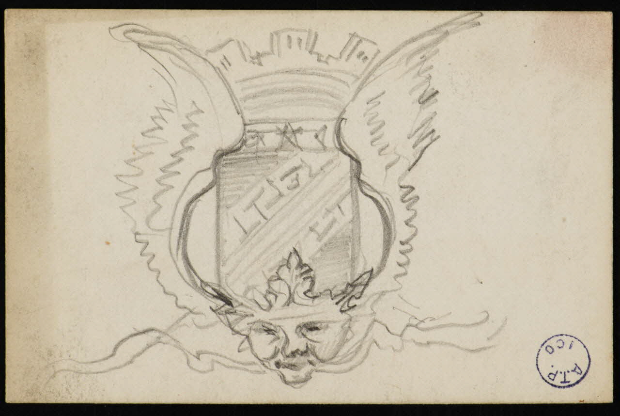 dessin Armes de Champagne 1973.31.80.43 Photo Mucem