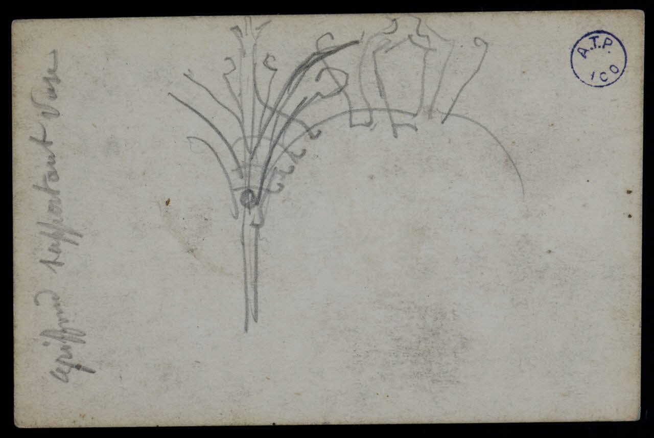 dessin Esquisse d'une arcature art nouveau 1973.31.80.96 Photo Mucem