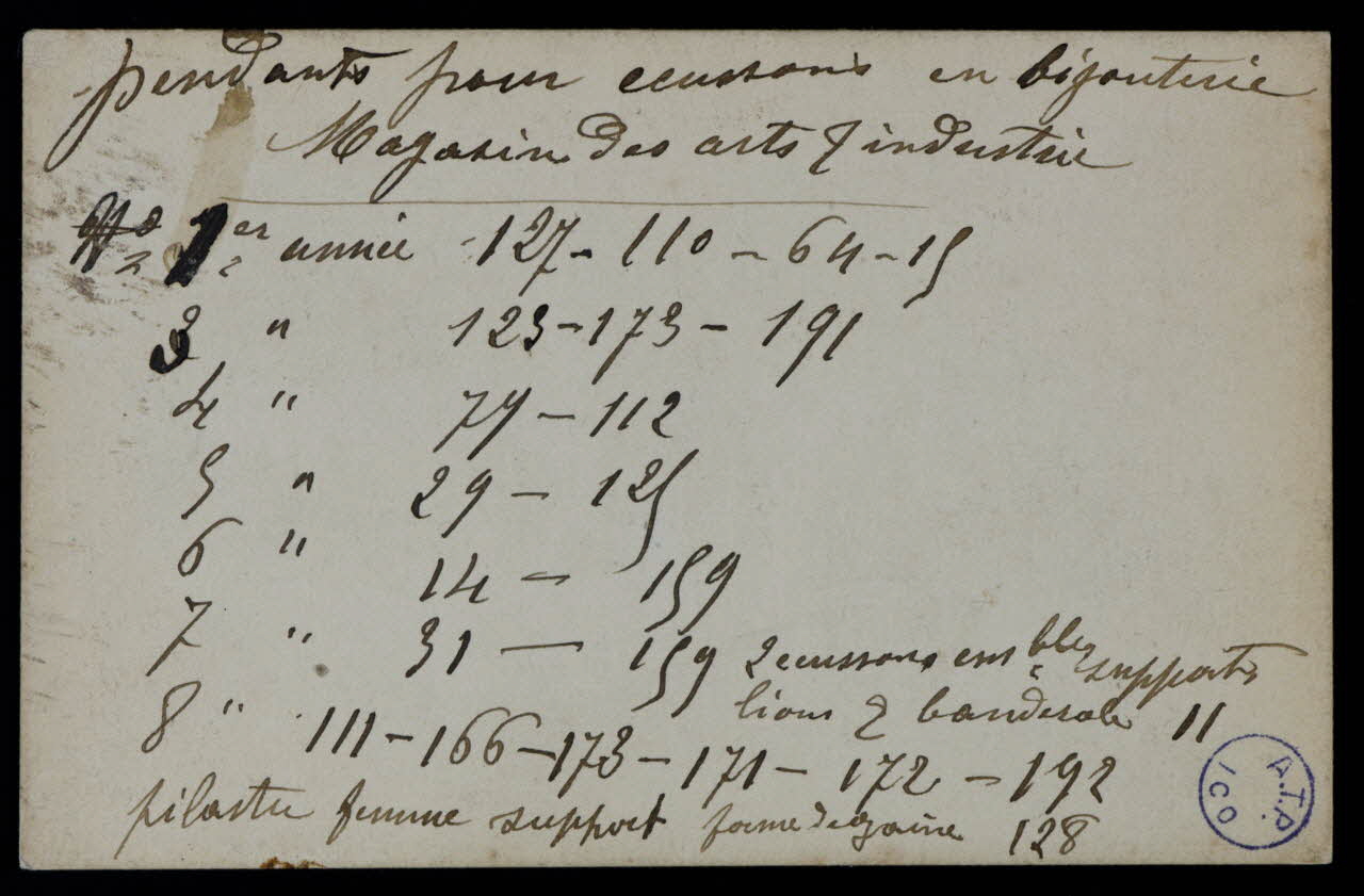 dessin Annotations 1973.31.80.98 Photo Mucem