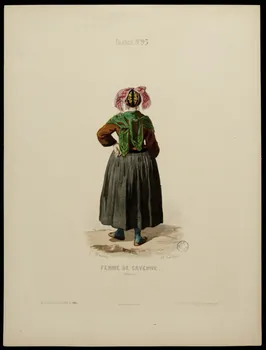 estampe FEMME DE SAVERNE  (Alsace) 1973.44.11 Photo Mucem