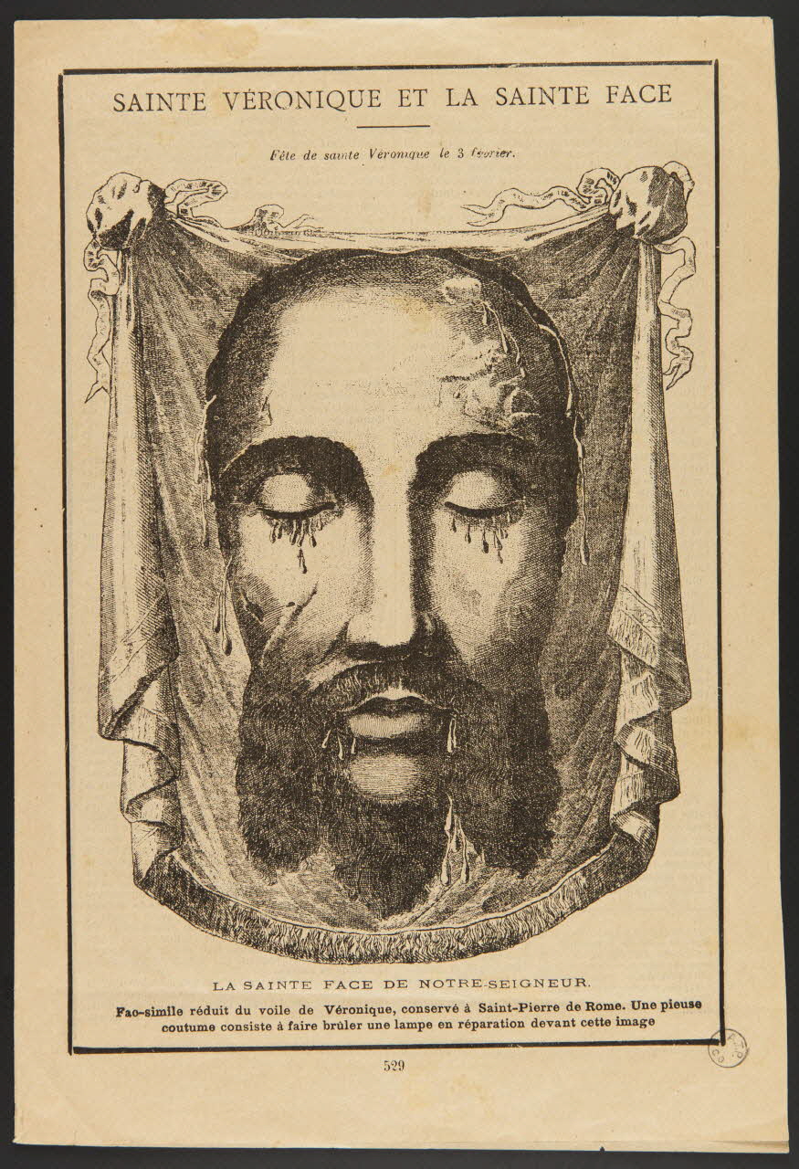 estampe SAINTE VERONIQUE ET LA SAINTE FACE 1973.47.57 Photo Mucem