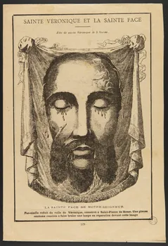 estampe SAINTE VERONIQUE ET LA SAINTE FACE 1973.47.57 Photo Mucem