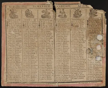 estampe Almanach de cabinet 1973.53.104 Photo Mucem