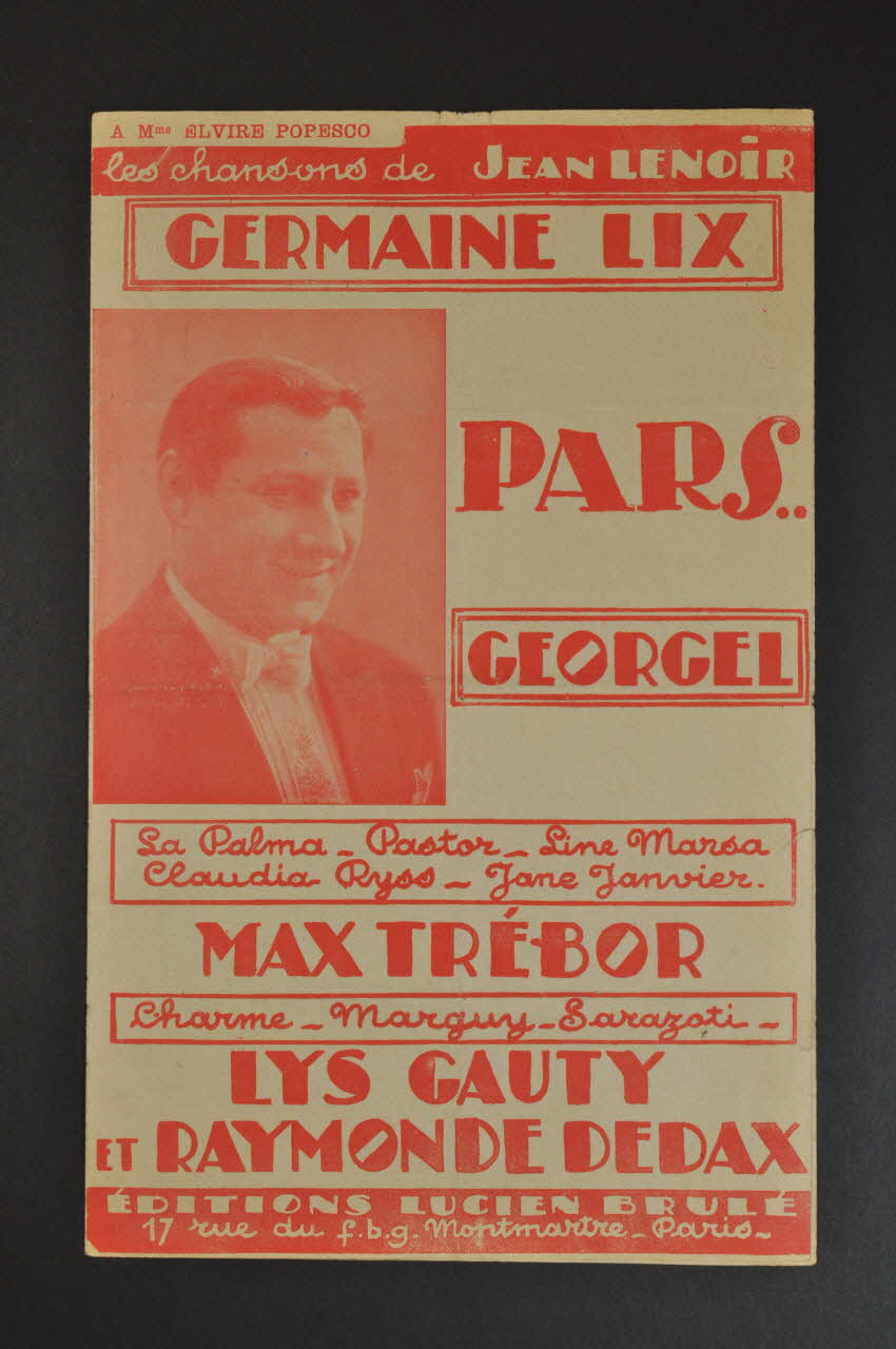 partition de musique petit format 1965.146.12 Photo Mucem