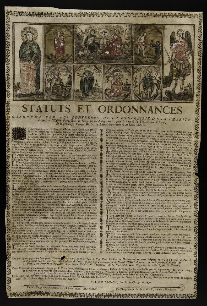 estampe STATUTS ET ORDONNANCES 1790 1973.53.12 Photo Mucem