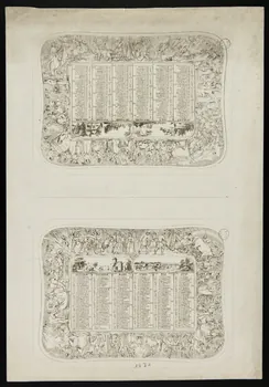 estampe Calendrier 1973.53.123  Photo Mucem